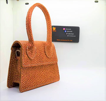 Malta Mini Bag-Brown Cream  Tecture